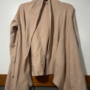 Zara Women's Beige Open Front Cardigan